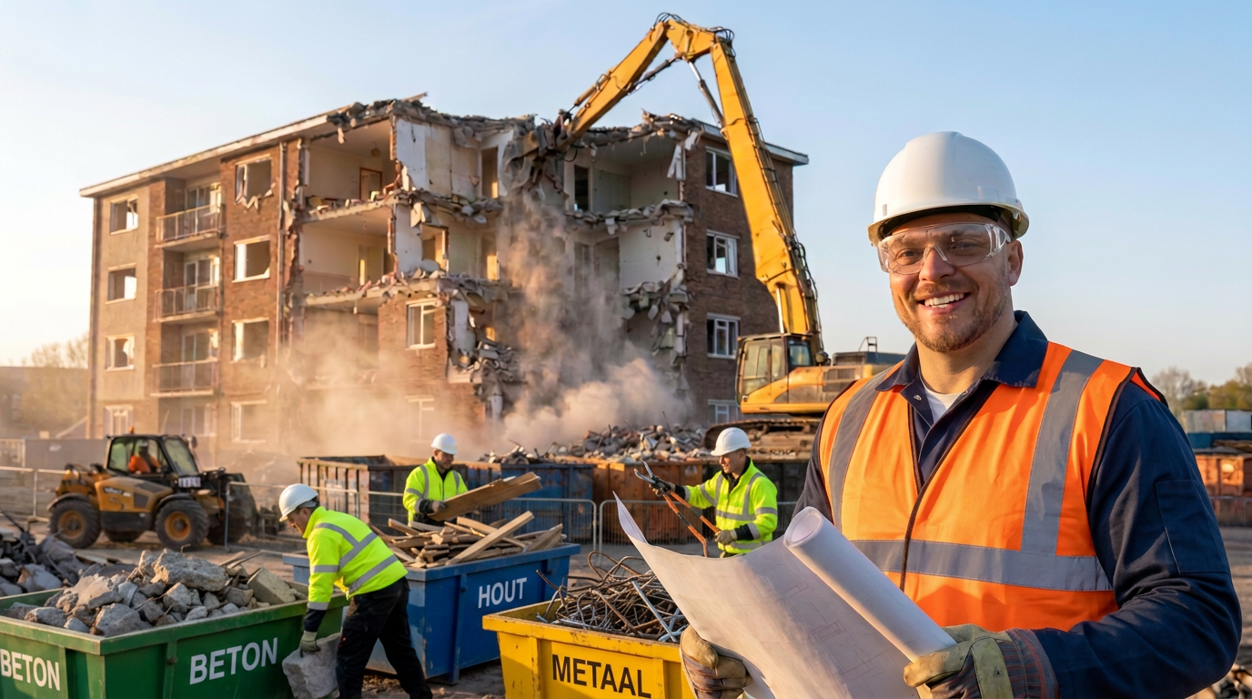 Toderita Ioan — oprichter Eco Demolition BV op de werf